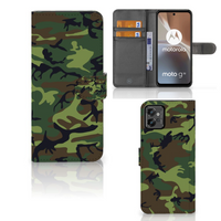 Motorola Moto G32 Telefoon Hoesje Army Dark - thumbnail