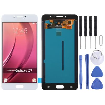 LCD-scherm en digitizer volledige montage (OLED-materiaal) voor Galaxy C7 Pro/C7010 (wit)