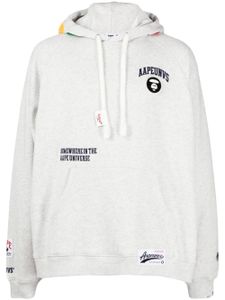 AAPE BY *A BATHING APE® hoodie à logo appliqué - Gris