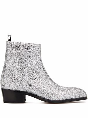 Giuseppe Zanotti bottines New York à pailettes - Métallisé