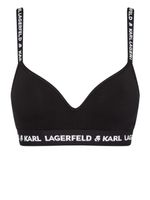 Karl Lagerfeld soutien-gorge à bande logo - Noir