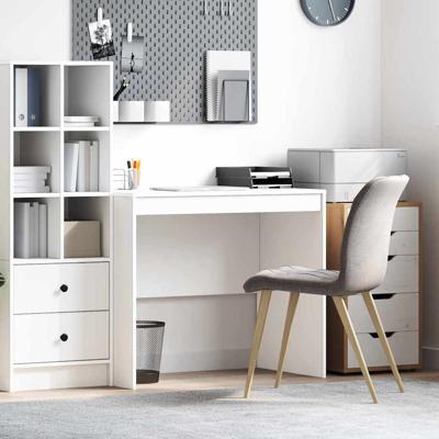 Bureau Wit 90 x 50 x 76 cm Bewerkt hout