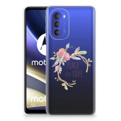 Motorola Moto G51 5G Telefoonhoesje met Naam Boho Text Motorola Moto G51 5G Telefoonhoesje met Naam Boho Text