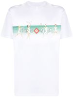 Casablanca t-shirt en coton biologique à logo imprimé