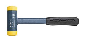 Wiha Kunststof hamer terugslagloos | middelhard | met holle metalen steel | rond-slagkop | 130 mm | 45 mm - 2126 - 02126