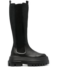 Bally bottes en cuir à bout rond - Noir