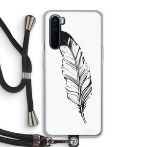 Pluim: OnePlus Nord Transparant Hoesje met koord
