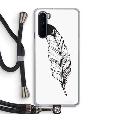 Pluim: OnePlus Nord Transparant Hoesje met koord