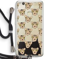 Tijger: Huawei Ascend P10 Lite Transparant Hoesje met koord Tijger: Huawei Ascend P10 Lite Transparant Hoesje met koord