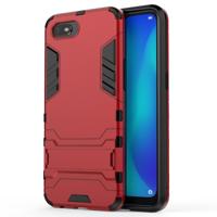 Voor OPPO A1k/Realme C2 schokbestendige PC + TPU beschermhoes met onzichtbare houder (rood)