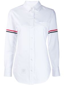 Thom Browne chemise Oxford à rubans en gros-grain - Blanc