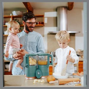 Multifunctionele keukenmachine Nutribaby Glass BABYMOOV groengrijs