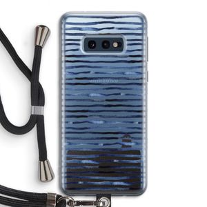 Verrassende lijnen: Samsung Galaxy S10e Transparant Hoesje met koord