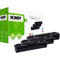 KMP Toner vervangt HP HP 201X (CF401X, CF403X, CF402X) Compatibel Combipack Cyaan, Magenta, Geel 2300 bladzijden H-T215VX 2536,3030