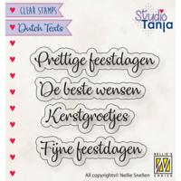 Nellie's Choice • clear stempel nederlands prettig feestdagen etc