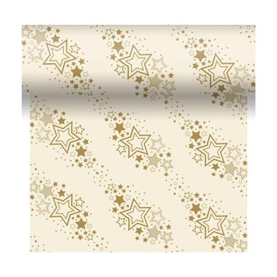Duni 3-in1 holiday star cream 40x480cm