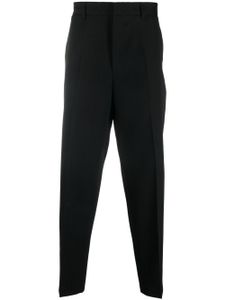 Jil Sander pantalon en laine vierge à coupe fuselée - Noir