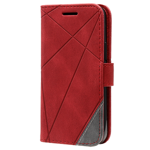 Samsung Galaxy S24 hoesje - Bookcase - Pasjeshouder - Portemonnee - Patroon - Kunstleer - Rood