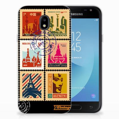 Samsung Galaxy J3 2017 | Silliconen Back Cover | Postzegels