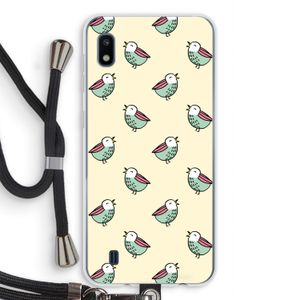 Vogeltjes: Samsung Galaxy A10 Transparant Hoesje met koord