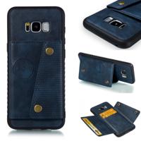 Lederen beschermhoes voor Galaxy S8 plus (blauw)