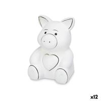Spaarpot die je kunt verven Pincello Keramisch Varken 9 x 11,8 x 8,5 cm 9 x 12,5 x 10 cm (12 Stuks)