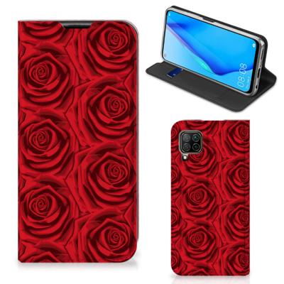 Huawei P40 Lite Smart Cover Red Roses Huawei P40 Lite Smart Cover Red Roses