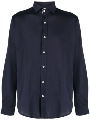 Eleventy chemise à bords contrastants - Bleu