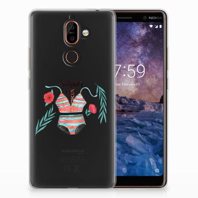 Nokia 7 Plus Telefoonhoesje met Naam Boho Summer Nokia 7 Plus Telefoonhoesje met Naam Boho Summer