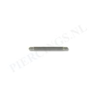 Staafje barbell 1.2 mm 8 mm