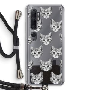 Kitten: Xiaomi Mi Note 10 Transparant Hoesje met koord