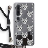 Kitten: Xiaomi Mi Note 10 Transparant Hoesje met koord Kitten: Xiaomi Mi Note 10 Transparant Hoesje met koord
