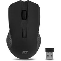 ACT Draadloze muis, USB nano ontvanger, 1000 dpi, zwart - thumbnail