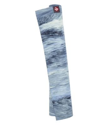 Manduka eKO SuperLite Yogamat Rubber Blauw- 1.5 mm - Sea Foam Marbled - 180 x 61 cm