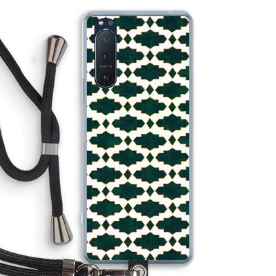 Moroccan tiles: Sony Xperia 5 II Transparant Hoesje met koord