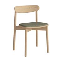 Bolia Merge eetkamerstoel Monza Green wit gepigmenteerd geolied eiken