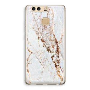 Goud marmer: Huawei P9 Transparant Hoesje