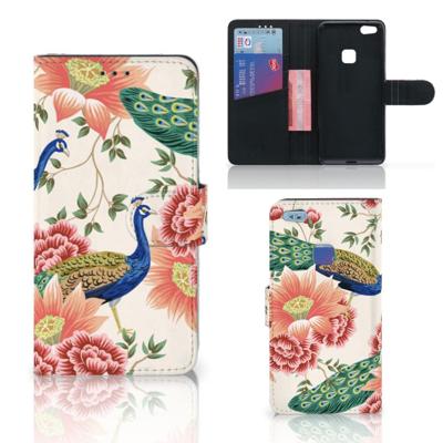 Telefoonhoesje | Met pasjeshouder | voor Huawei P10 Lite Pink Peacock