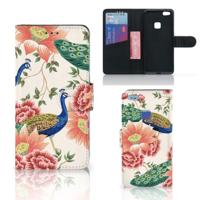 Telefoonhoesje | Met pasjeshouder | voor Huawei P10 Lite Pink Peacock