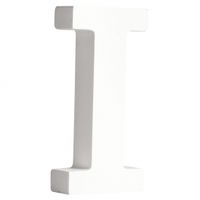 Houten letter I 11 cm   - - thumbnail