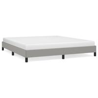 Bedframe zonder matras stof lichtgrijs 180x200 cm