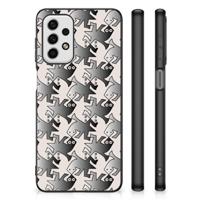 Samsung Galaxy A23 Dierenprint Telefoonhoesje Salamander Grey