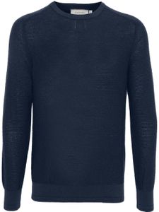 Canali pull nervuré à encolure rond - Bleu