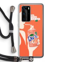 Peach please!: Huawei P40 Pro Transparant Hoesje met koord