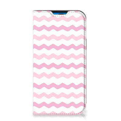 iPhone 14 Pro | Hoesje met Magneet | Waves Roze