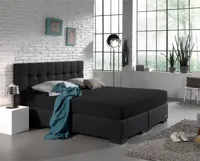 Dreamhouse Dubbel Jersey 220 gr. Hoeslaken Zwart 160/180 x 200/220 cm