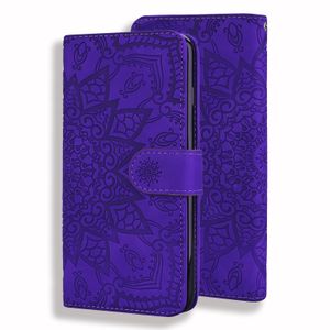 iPhone 11 Pro Max hoesje - Bookcase - Pasjeshouder - Portemonnee - Mandalapatroon - Kunstleer - Paars