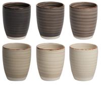 Cookinglife Koffiekopjes / Senseokopjes Delice Grijs 180 ml - 6 stuks