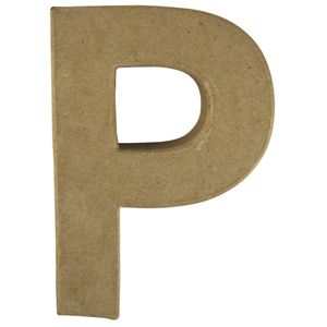 Papier mache letter P