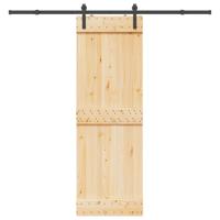 Schuifdeur met beslag 70x210 cm massief grenenhout